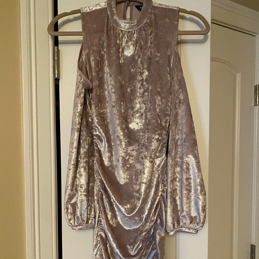 Express velvet dress